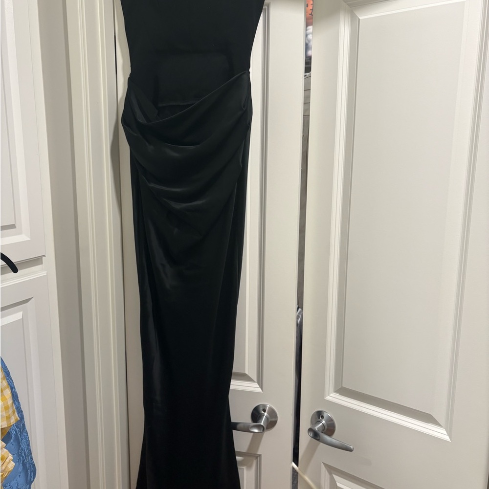 House of CB Strapless Black Dress